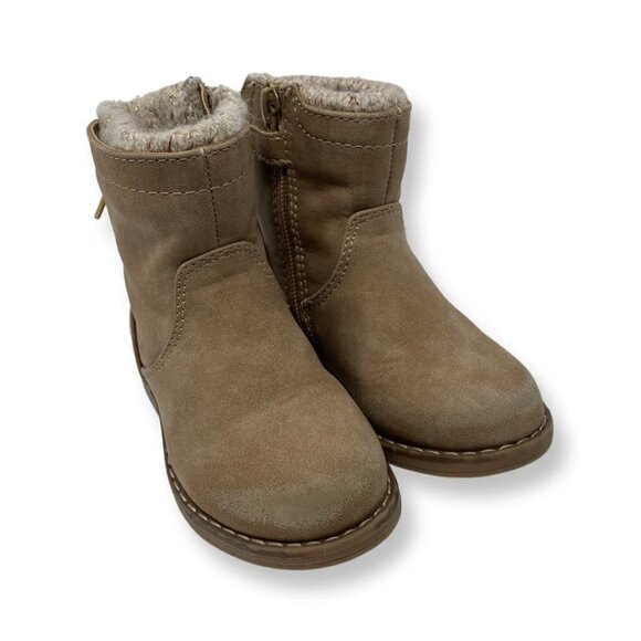 Eva & Zoe Lil Indy Infant Girls’ Ankle Boot - Taupe. Size 7 - Picture 1 of 11